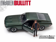 Ford Mustang GT Fastback, 1968 Bullitt + Steve McQueen Figure