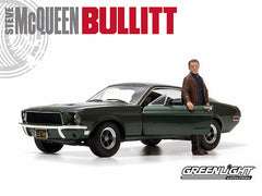 Ford Mustang GT Fastback, 1968 Bullitt + Steve McQueen Figure