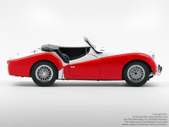 Triumph TR3A, Red & White Two-tone