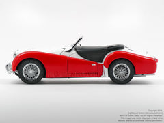 Triumph TR3A, Red & White Two-tone